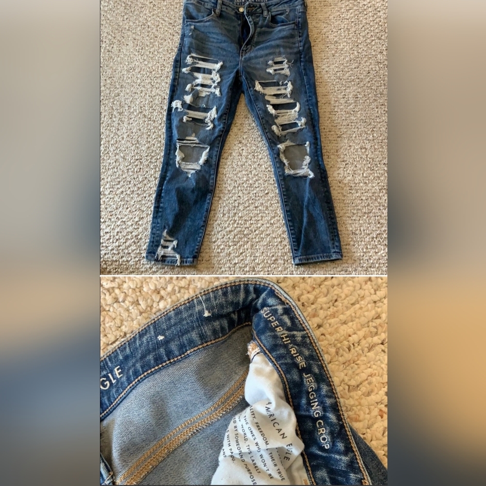 AE women's crops size 12